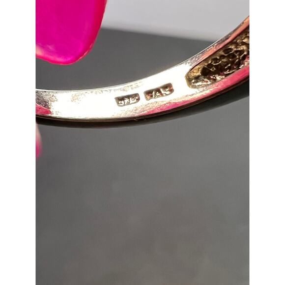 5 stone blue CZ rhodium over Sterling silver ring size 9 - Picture 5 of 11